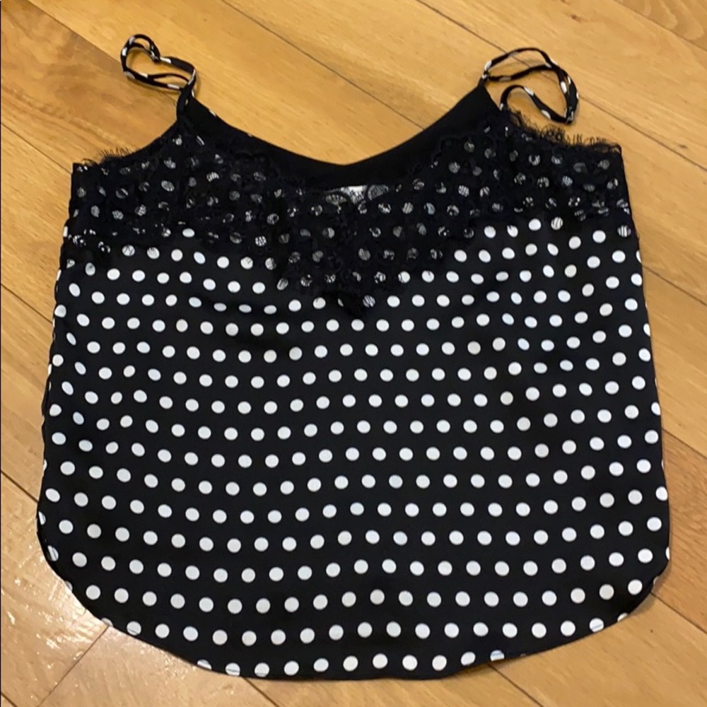 Heart loom lace tank